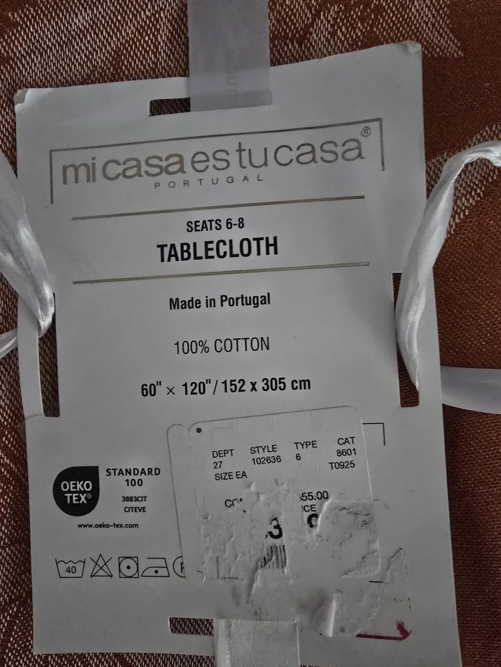 mi casa es su casa Portugal tablecloth Pumpkin